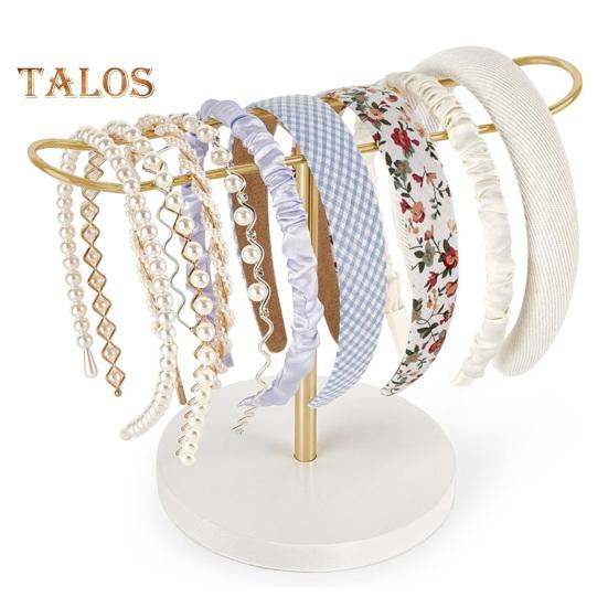Hairband Storage Rack Polished Metal Smooth Surface Large Capacity Hairband Display Stand Necklace Bracelet Watch Organizer