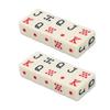 20Pcs Spanish Poker Dice 6 Sided Square JQK Dice Plastic Table Game Dice Set Yellow