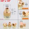 1~10pcs Brass Female Reducing Sleeve 1/8" 1/4" 3/8" 1/2" 3/4" 1" BSP Female Thread Hex Pipe Fitting For Water Fuel Gas 7