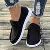 Large Casual Single Shoes for Women In Spring and Autumn, Flat Bottomed Feet, Low Top Loafers, Women's Single Shoes
