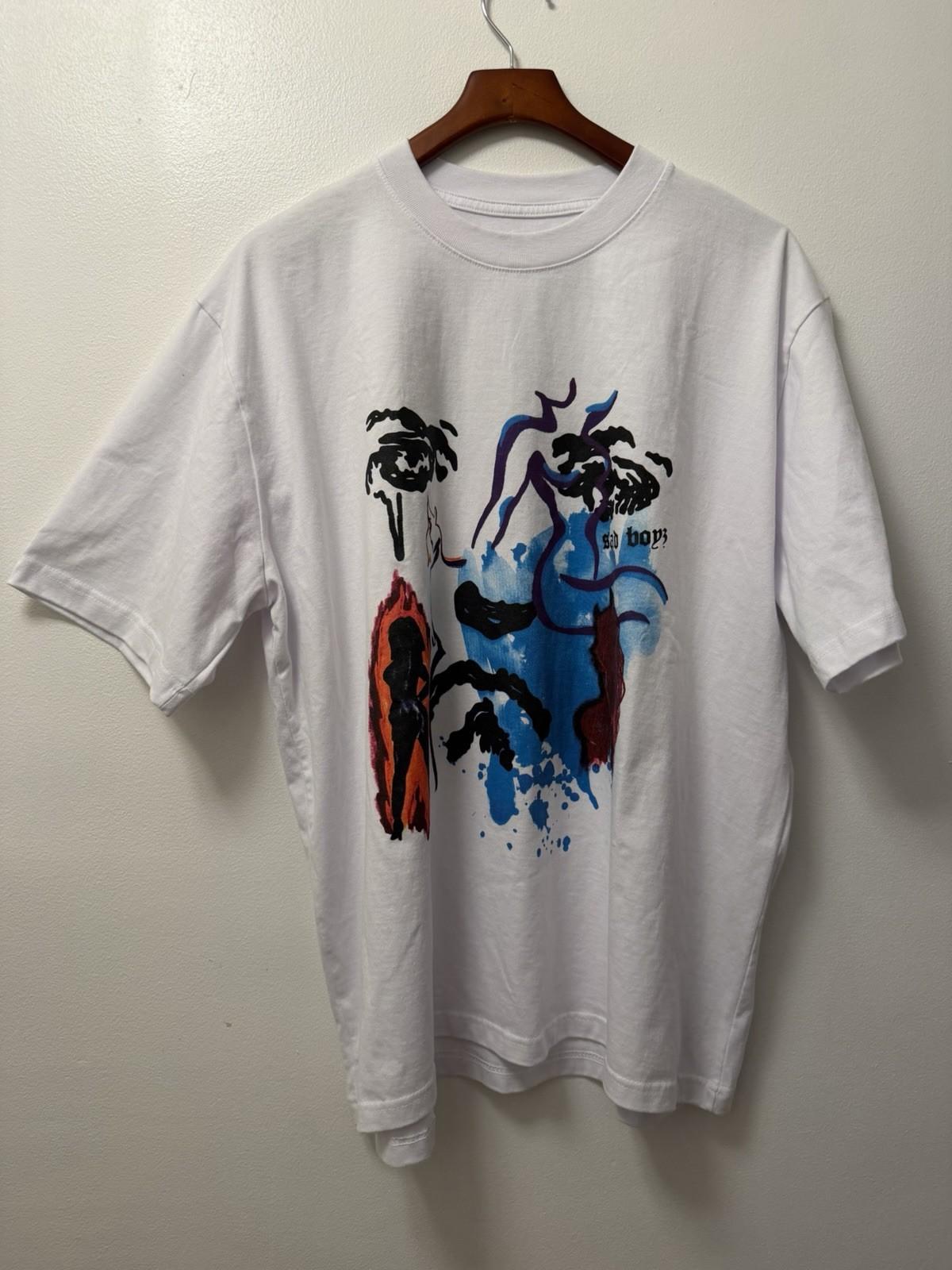 SAD BOYZ 4 Life Face White T-Shirt Men’s 2XL Junior H Tour Tee Heavyweight L