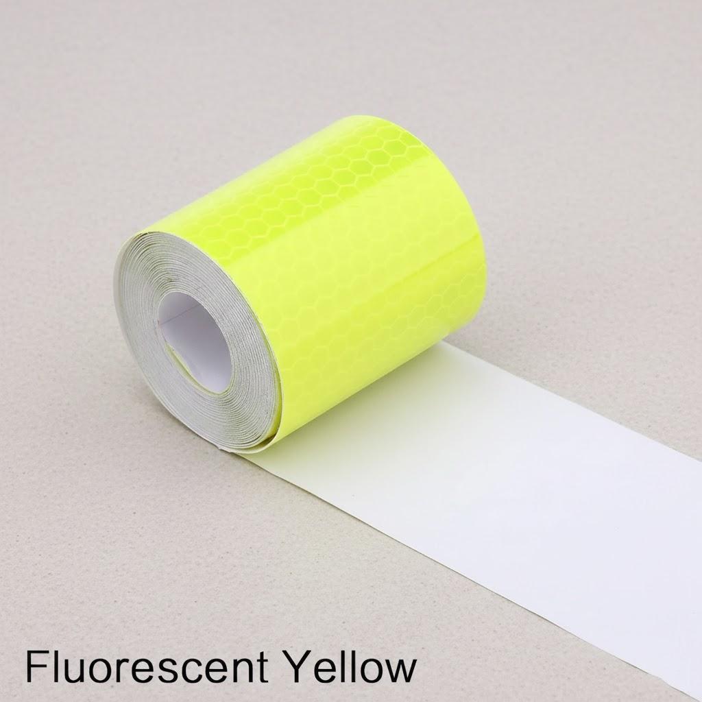 

Safety Mark Reflective Car Styling Tape 5cmx3m Self Adhesive Warning Motorcycle Reflective Film флуоресцентний жовтий колір