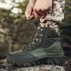 39-47 Men's Plus Size Anti Slip and Wear-resistant Trendy Outdoor Combat Boots Outdoor High Top Workwear Boots Casual Military Boots