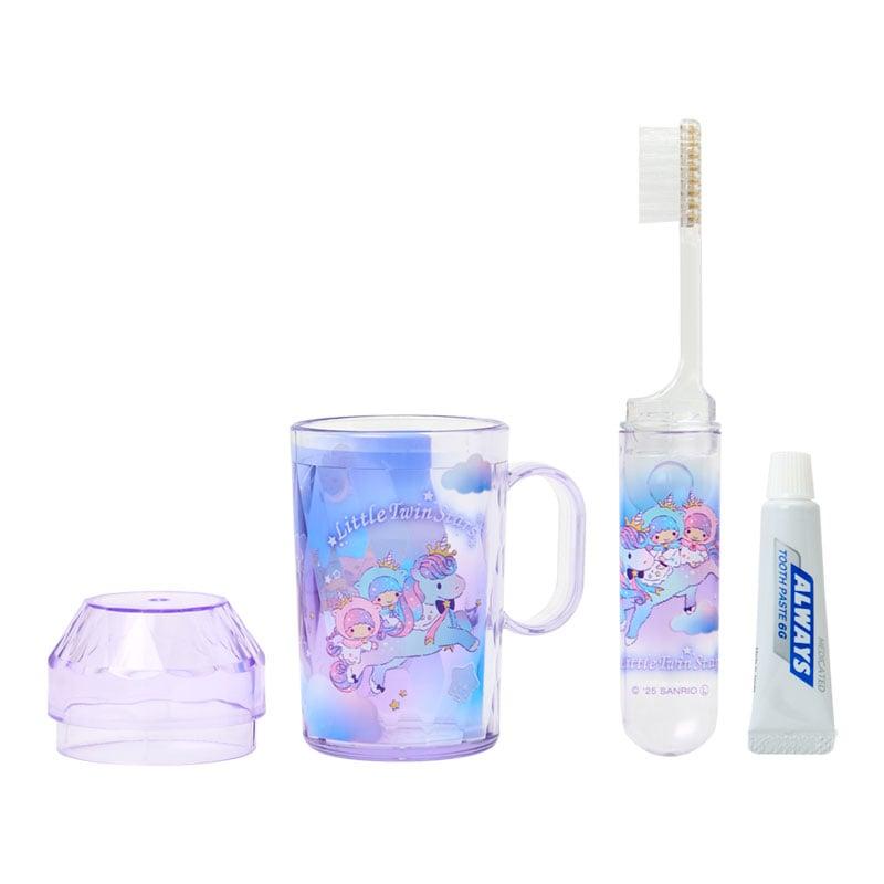 Sanrio Kiki & Lala 50th Little Twin Stars Toothbrush Set (Twilight Unicorn)