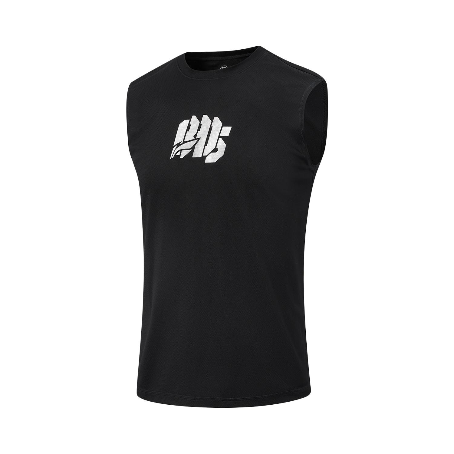 Li Ning BADFIVE Tank Tops Men s Black Crew Neck Moderate AVSW063-1 3XL