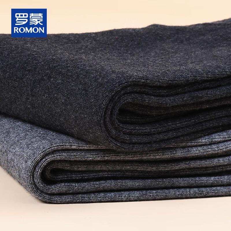 ROMON Men's Wool Blend Thermal Knit Joggers