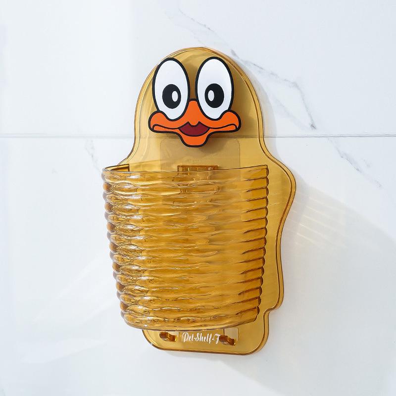 

Punch-Free Wall-Mounted Storage Basket: Living Room, Bathroom & Kitchen Organizer