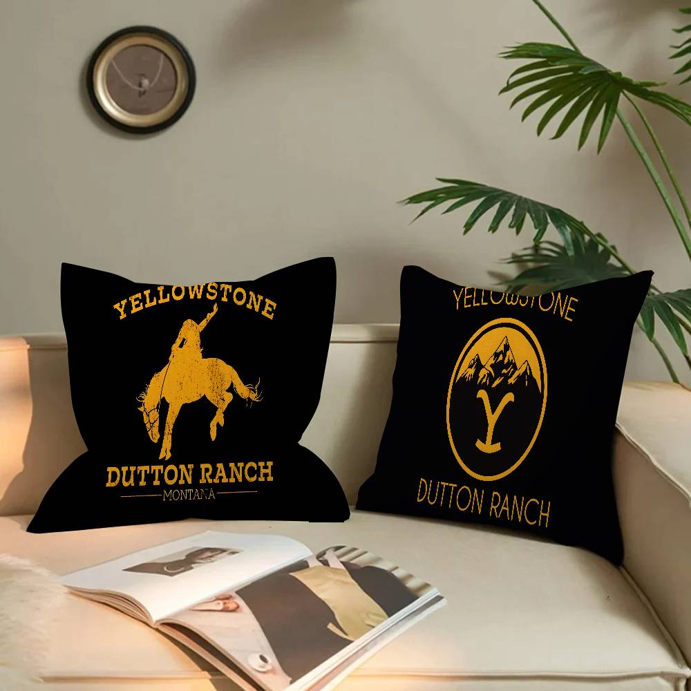Yellowstone Dutton Ranch Pillow Cover for Bedroom Room and Living Room Sofa Decorative Cushion Cover
