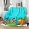 Anime B-BubbleS GuppiesS Throw Soft Warm Throw Blanket for Bedroom Living Room Bed Travel Camping Picnic Gift