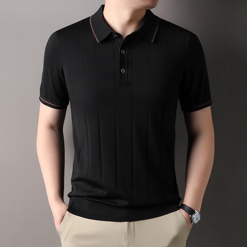 IMAGINEX Men s Business Casual Knit Short Sleeve T-Shirt IM26C025 M