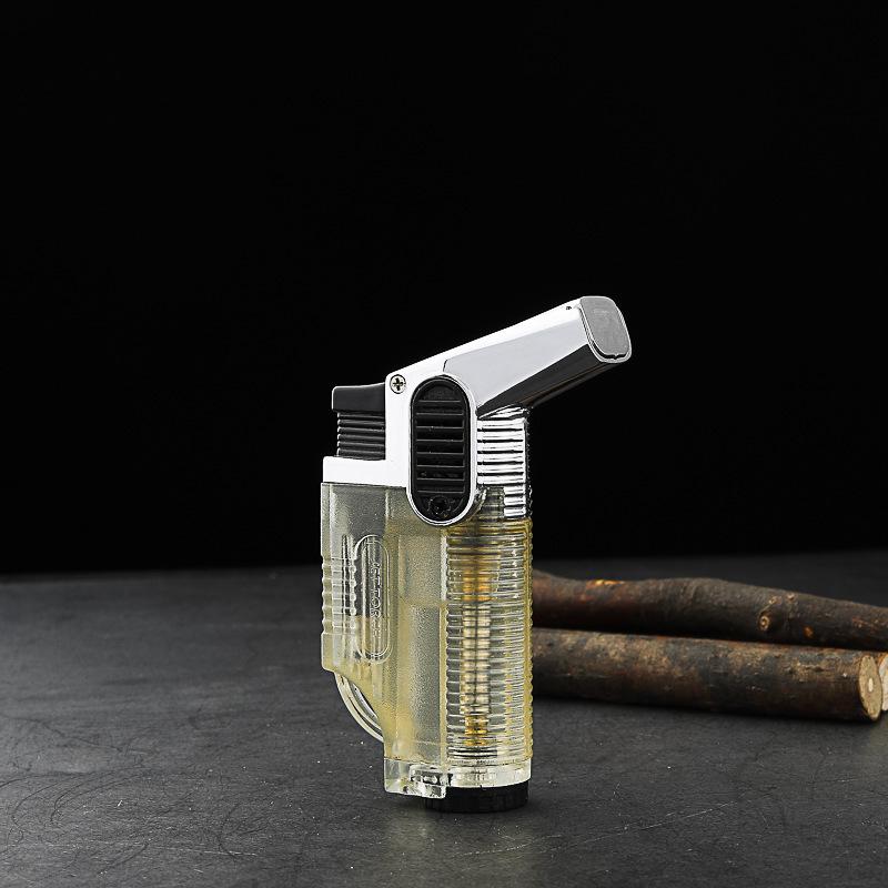 Windproof Dual Flame Torch Men's Cigarette Lighter and Multifunctional Smoking Set