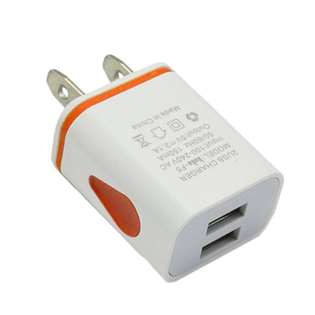 USB Wall Chargers Ports Charging Head Long Supplies Power Adapter