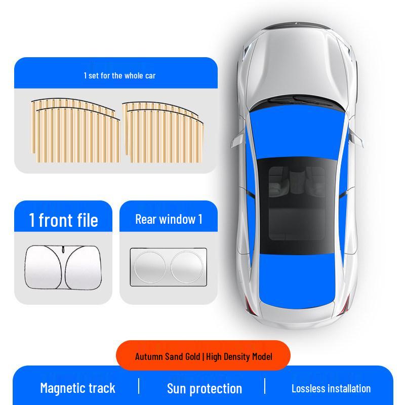 Automotive Sunshade Curtain - Sun Protection & Privacy for Car Windows and Safety Seats