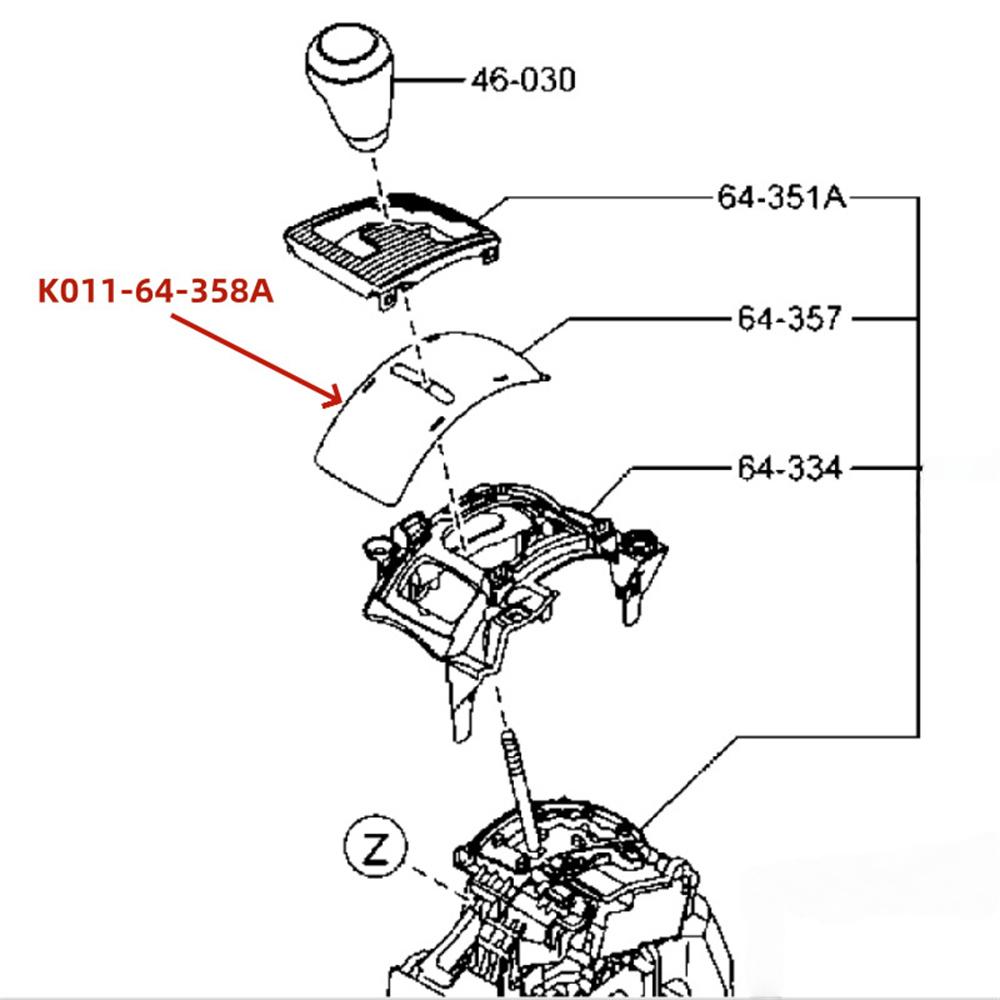 Slider Indicator K011-64-358A Fit for Mazda 6 CX-5