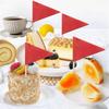 ABJI-200 Stück Solide Rote Zahnstocherflaggen Kleine Mini Einfarbige Rote Stäbchen Cupcake-Topper Flaggen DIY-Dekoration