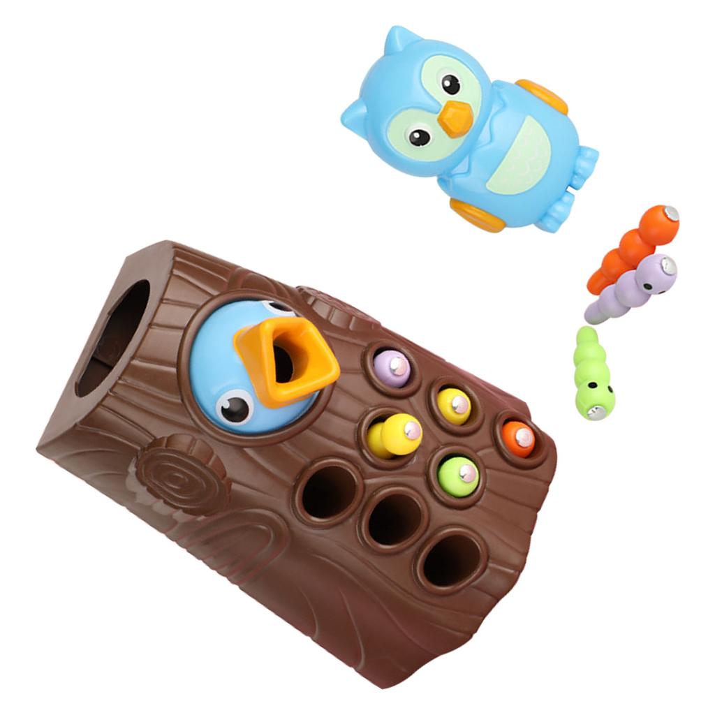 Magnetic Bird Toy Toddler Tree Stem Worm Catching Feeding Game Toy for Children Early Education