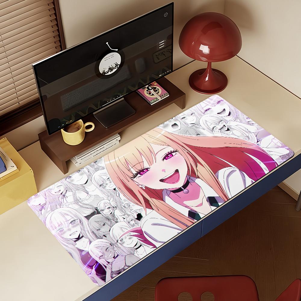 Anime M-Marin K-Kitagawa Musmatta Halkfri Låst Kant Skrivbordsmatta PC Laptop Tillbehör Gummi Kontor Tangentbord Stor Spel