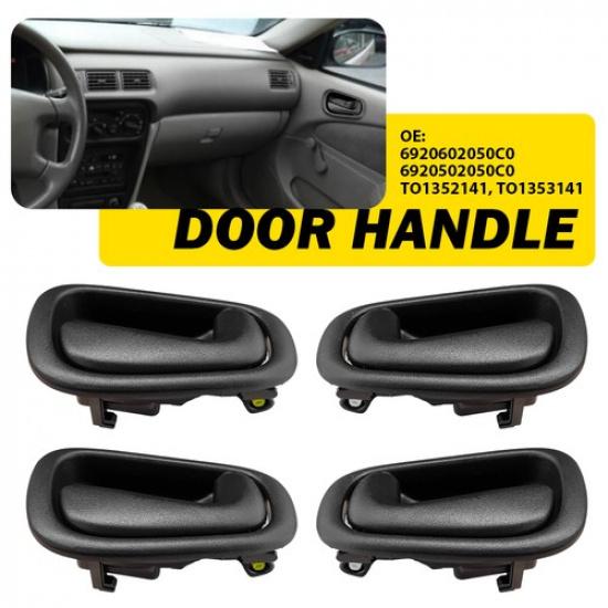 

Interior Handle Black Door Front and Rear LH RH Side Fit 1998-02 Toyota Corolla