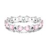 Rings 100 copper Pink Heart Zircon Womens Anniversary Gift Engagement Rings for Women Mens Jewellery High Quality