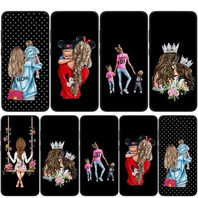 Hülle für iPhone 17 16 15 Xiaomi Poco Redmi Note 14 13 12 11 Pro Max Samsung Galaxy S25 S24 S23 OPPO Huawei Baby Mädchen Mama Familie Junge Frau Handyhülle