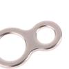 10Pcs Assist Hook Stainless Steel Fishing Jig 8 Figure Rings Fishing Solid Ring Fishing Lure Terminal Lures Pin Connector