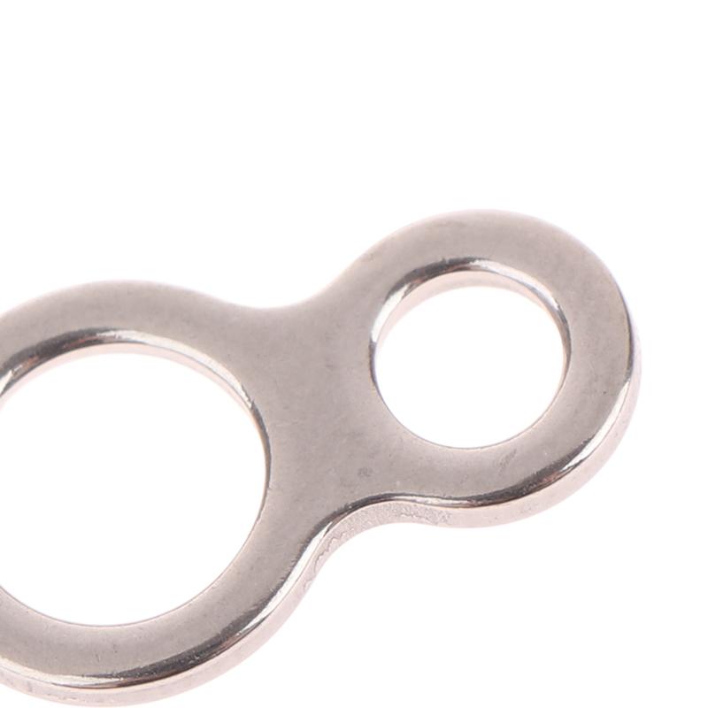 10Pcs Assist Hook Stainless Steel Fishing Jig 8 Figure Rings Fishing Solid Ring Fishing Lure Terminal Lures Pin Connector