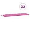 Vidaxl Pallet Cushions, 2 Pcs, Pink, Oxford Fabric