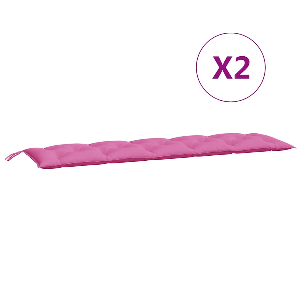 Vidaxl Pallet Cushions, 2 Pcs, Pink, Oxford Fabric