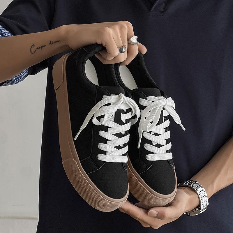 Autumn new sub-tide shoes ins tide niche casual canvas shoes niche bread shoes board shoes