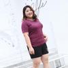 Plus Size Women's Sports Short-sleeved T-shirt Summer Quick-drying Sweat-absorbing Breathable Running Tops