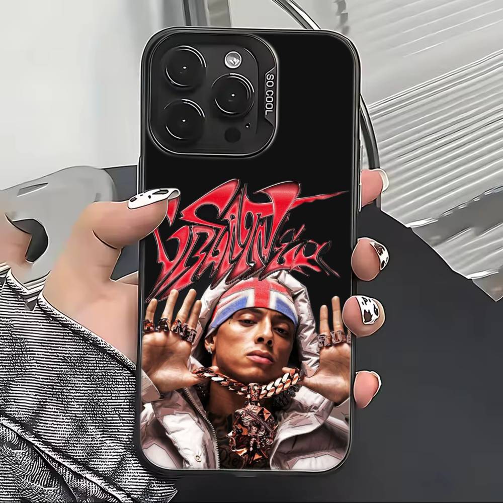 Rapper Central C-Cee Phone Case For iPhone 17,16,15,14,13,12,11 Plus,Pro Max,XS,Colored Silver Plated Inside Cover