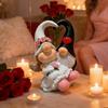 Gnome Statue Resin Handmade Valentine's Day Gnomes Figurines For Living Room Bedroom Shelf Table Study Nursery Bedside Display