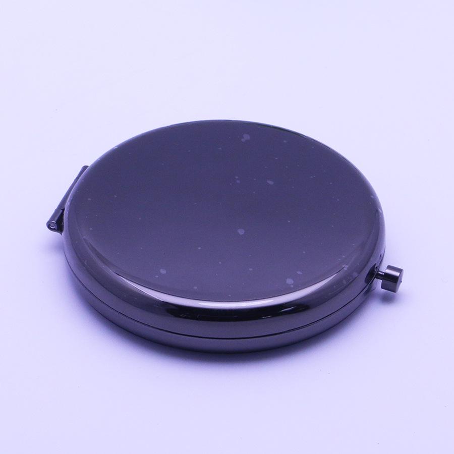 Portable Double-Sided Metal Folding Makeup Mirror for Men and Women