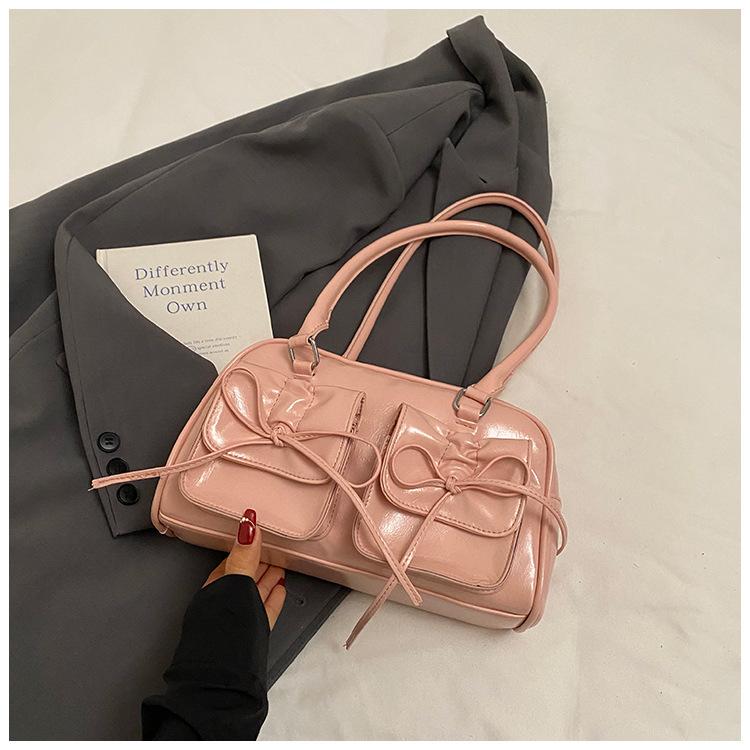 Ballet Style Bow Underarm Bag 2025 Spring and Summer New Niche Fashion Handbag Temperament Versatile Shoulder Bag