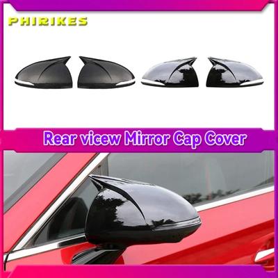 Para Hyundai Sonata DN8 2020 2025 Capa do Espelho Retrovisor Lateral Tampa da Asa Exterior da Porta Retrovisor Capa Guarnição Carcaça Aparência Fibra de Carbono