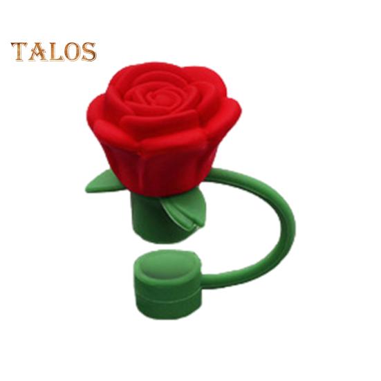 

1/9 шт. силиконовых колпачков для соломинок для стаканов 30/40 унций, симпатичные колпачки в форме цветка для стаканов, 10 мм, пылезащитные крышки для питьевых соломинок, многоразовые наконечники, крышки красный