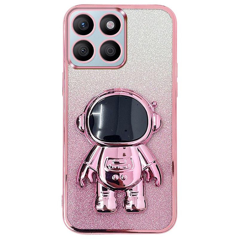 Priekš Honor X8b 4G Astronauta atbalsta kājiņa PC+TPU futrālis Putekļu necaurlaidīgs mobilā tālruņa aizmugurējais vāciņš