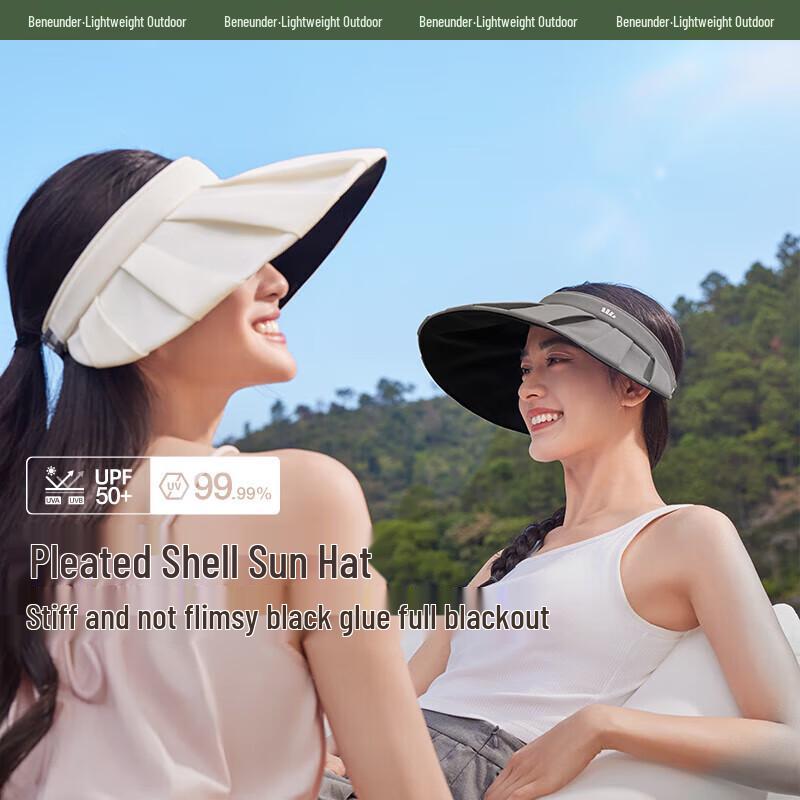 Beneath the Banana Women's Pleated Shell UV Protection Visor