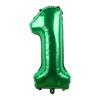 1pcs 32inch Large Dark Green Number Balloons Spring Jungle Safari Birthday Party Foil Balloon 0 1 2 3 4 5 6 7 8 9 globos Balls