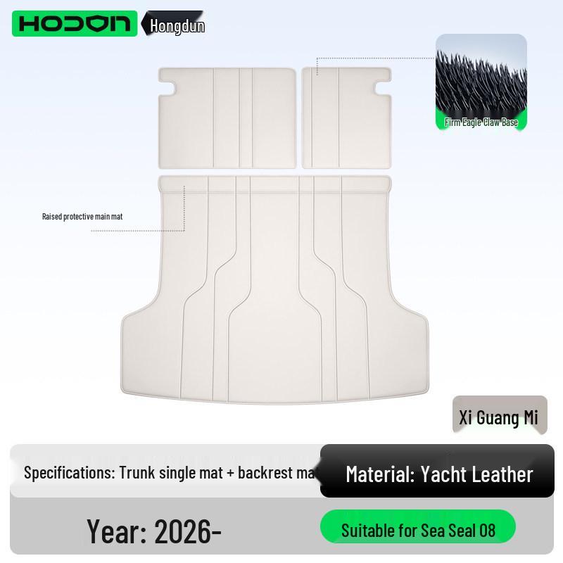 Full Coverage Trunk Mat for BYD Seal 08 - Tail Box Interior Accessory for EV/DMI Models