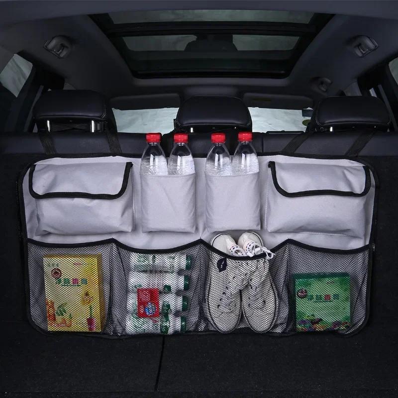 Multi-Pocket Car Back Seat Hanging Organizer Storage Bag with 9 Pockets Waterproof Oxford Cloth Auto Back Seat Bag Universal