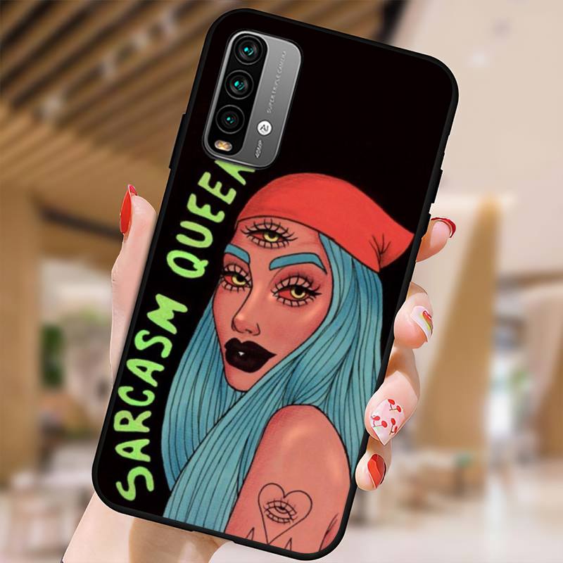 Aesthetic Devil Woman Bad Girl Phone Case For Xiaomi9 10 11PRO LITE Redmi NOTE7 8 9 10A PRO K40 Poco3 Shell
