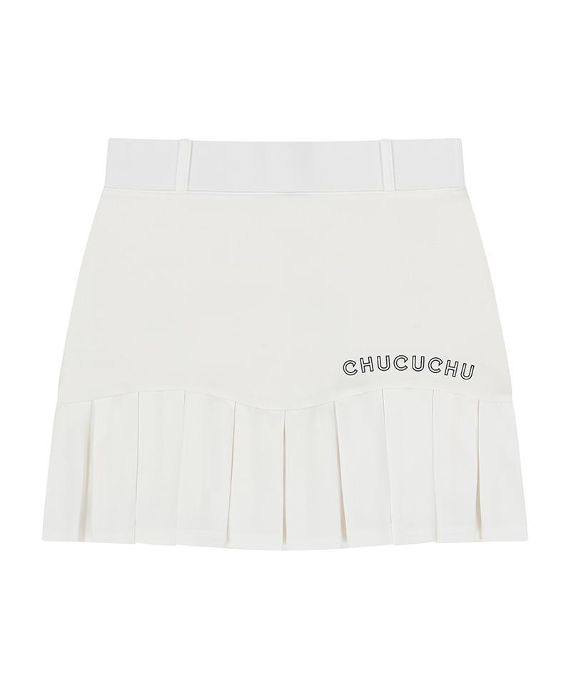 Chuku Chu Cbess-Sk008W Jersey Pleated Skirt