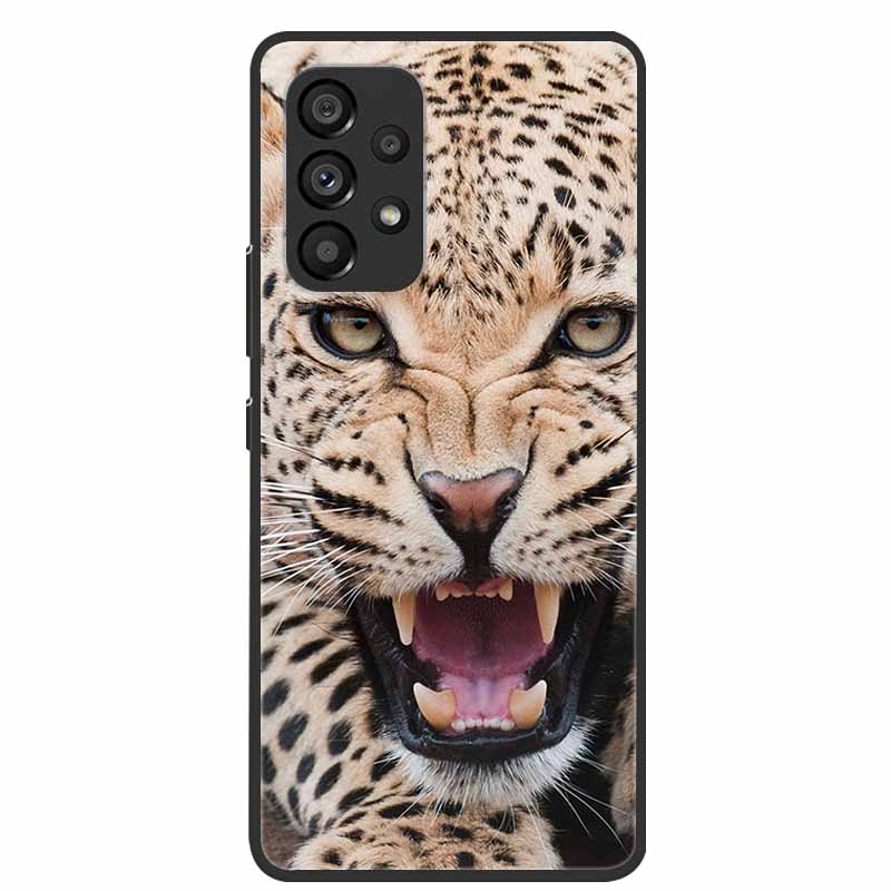 For Samsung Galaxy A53 5G Case Animals Silicone TPU Soft Phone Back Cover Case For Samsung A53 5G SamsungA53 Wolf Funda Coque