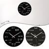 Modern Wall Clock with Equation Numbers for Math For Teachers Students and Engineers Black 30x30 cm Battery Powered