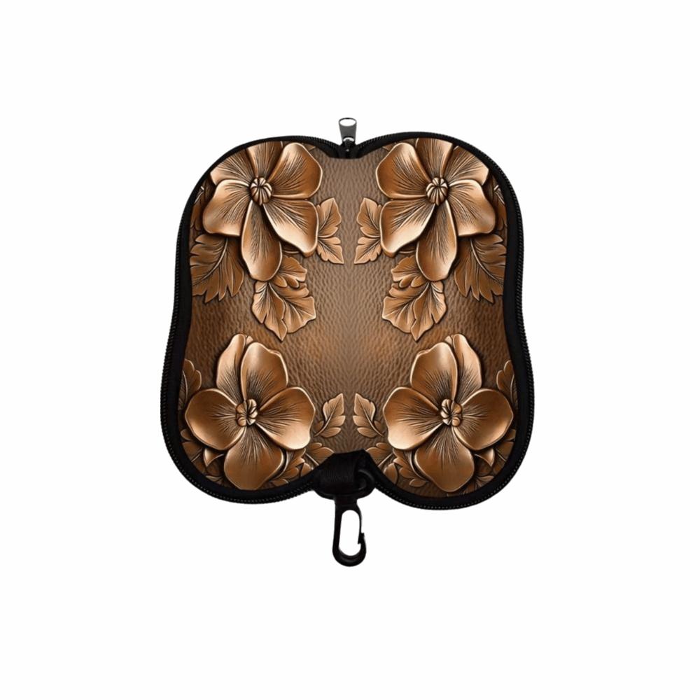 Hanging Sunglasses Storage Bag Leather Sunglasses Holder Butterfly Print Eyeglass Case  Women