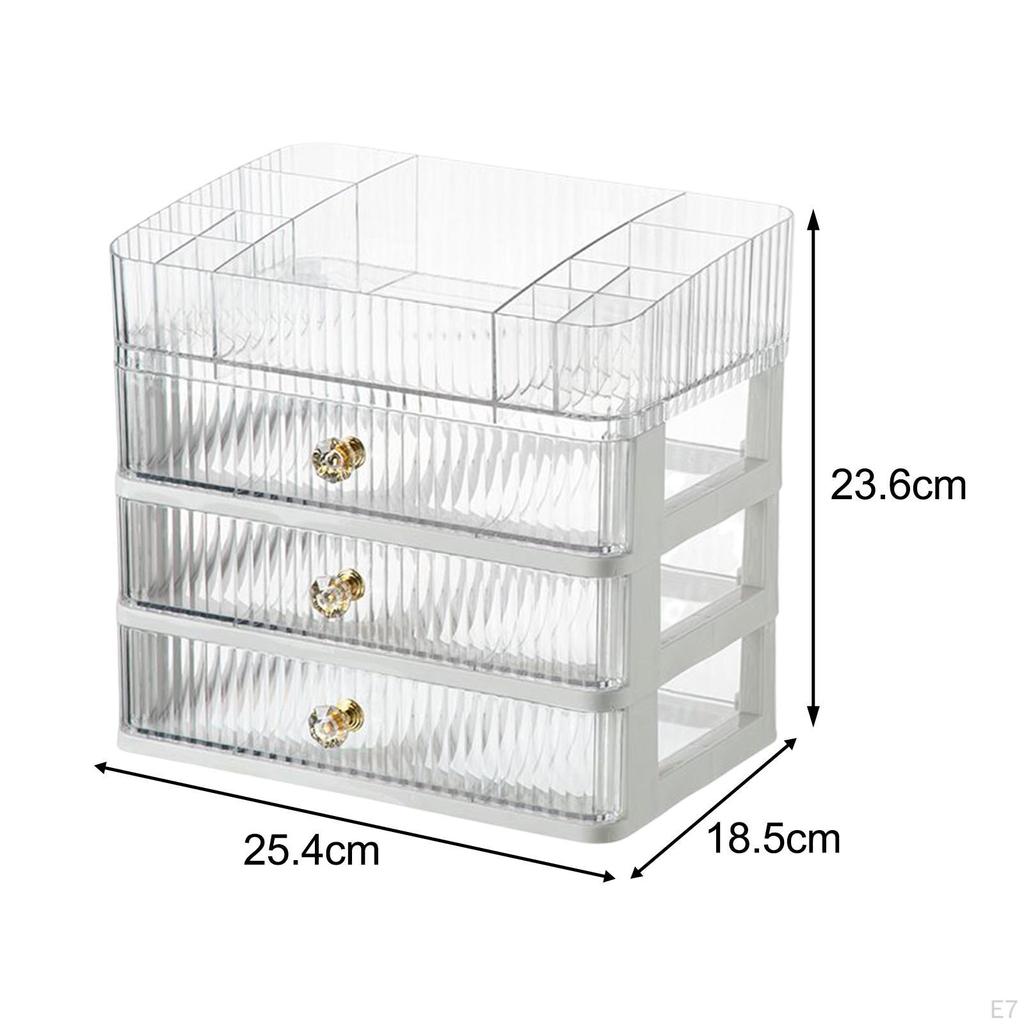 Kosmetikbox Tragbarer Hautpflegehalter Kosmetik-Display-Case Aufbewahrung für Schminktisch