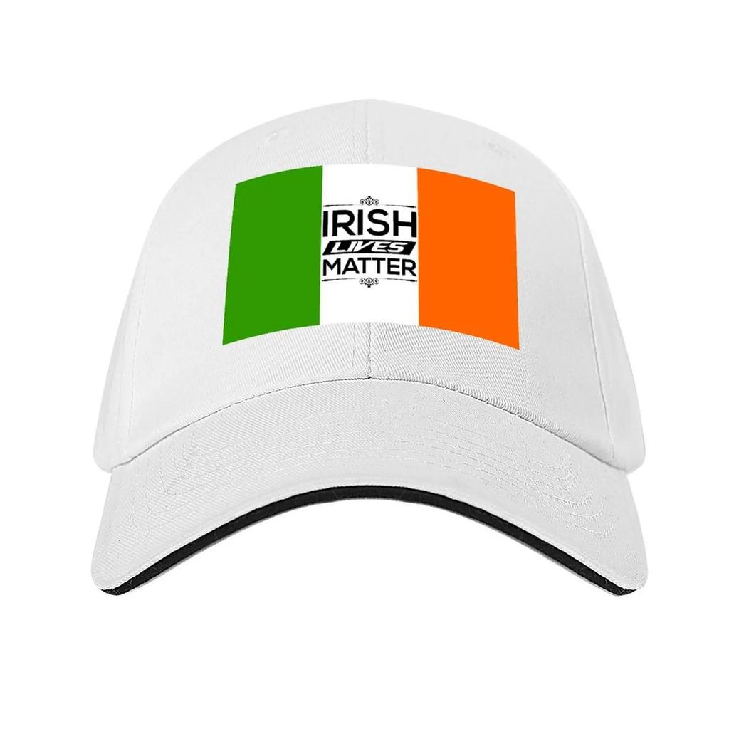 Irish Lives Matter Baseball Cap fishing hat Designer Hat hats on offer Sunscreen Mens Tennis Womens