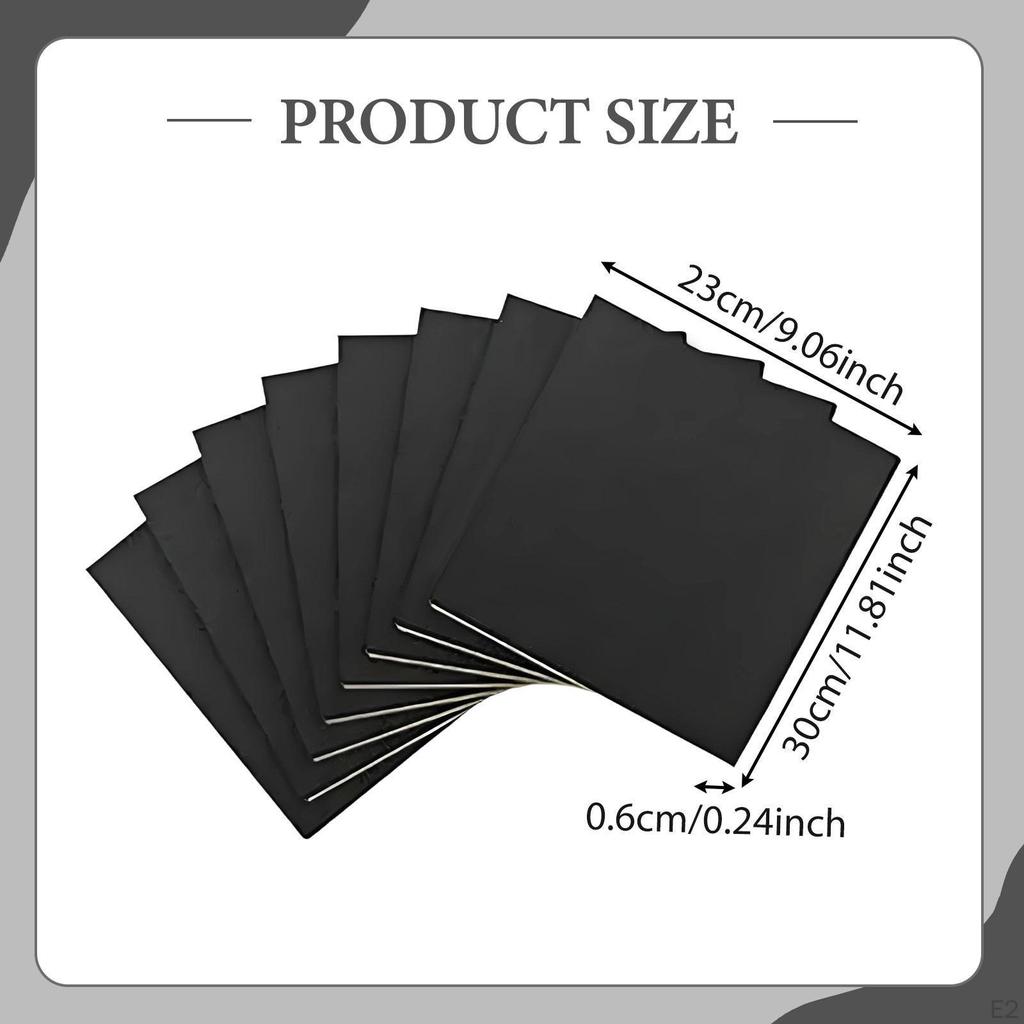 8 Pieces Foam Padding Sheets EVA Non Slip Anti Vibration Pads Lightweight Backing for Furniture
