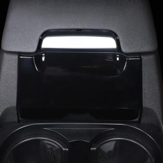 Glossy Black Interior Armrest Box Front Cover For Land Rover Discovery 4 10-16